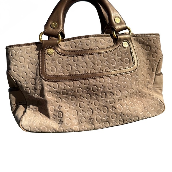 Celine Tan Suede and Leather Boogie Bag - Picture 10 of 10